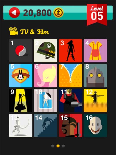 Icon Pop Quiz Answers TV and Film Level 5 Pt 2