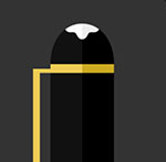 A black and gold pen with a white point on the top The answer is: Mont Blanc