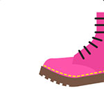 A pink boot The answer is: Dr. Martens
