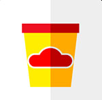 A yellow and red jar of doh The answer is: Play-Doh