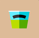 A green and blue ice cream cup The answer is: Ben & Jerry'S