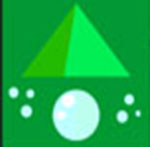 A green pyramid The answer is: Mountain Dew