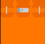 An orange bag The answer is: Hermes