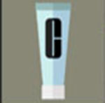 A bottle of face wash The answer is: Clinique