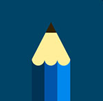 A blue pencil The answer is: Staedtler