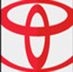 A cay symbol in red The answer is: Toyota