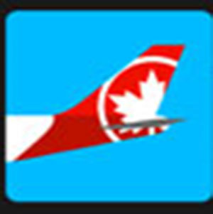 Air Canada tail of a plane .