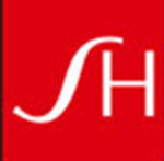 A white letter S The answer is: Shiseido