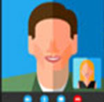 A person skipping with another person The answer is: Yahoo Messenger
