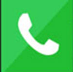 A white phone The answer is: Whatsapp
