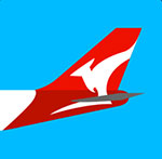 An airplane with a Kangaroo on the tail of it The answer is: Qantas