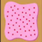 A pink pop-tart The answer is: Pop-Tarts