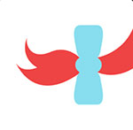 A red pigtail with a blue ribbon The answer is: Wendy'S