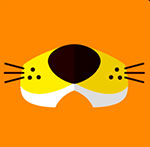 The mouth and nose of a Cheetah The answer is: Cheetos