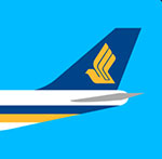 The back Airplane tail The answer is: Singapore Airlines