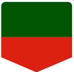 A green and red shield The answer is: Tag Heuer