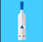 A bottle of Grey Goose The answer is: Grey Goose