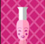 A pink bottle The answer is: Anna Sui