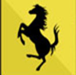 A black horse The answer is: Ferrari