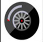 A black wheel The answer is: Bridgestone