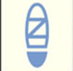 A blue shoe The answer is: Zappos