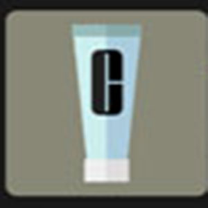 A bottle of face wash .