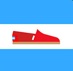 A brand of shoes The answer is: Toms