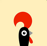 A black rooster with a red top The answer is: Nando'S