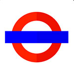 A red circle with a blue line going through it The answer is: London Underground