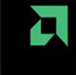 A green arrow pointed up The answer is: AMD