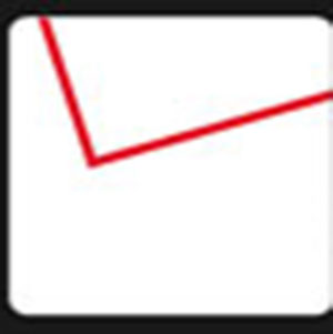 A red check mark .