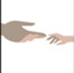 Two people trying to hold hands The answer is: Nokia Brand