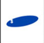 A blue symbol The answer is: Samsung