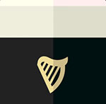 A dark beer with a harp on the front The answer is: Guinness