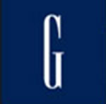 A white letter G The answer is: GAP