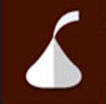 A silver candy The answer is: Hersey's Kiss