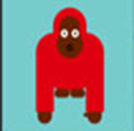 A red Gorilla The answer is: Kipling