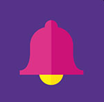 A purple and gold bell The answer is: Taco Bell
