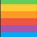 A bunch of colorful lines The answer is: Apple Brand