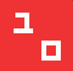 A red back ground with white two white objects The answer is: Uniqlo