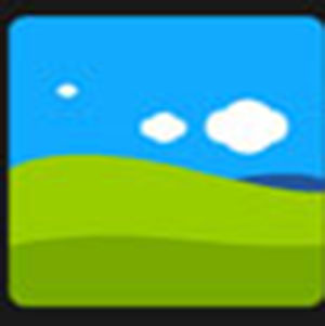 A green hill .