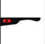 A pair of sunglasses The answer is: Oakley