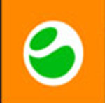 A green circle The answer is: Sony Ericson