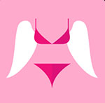 A bra and panties with white wings on the back The answer is: Victoria'S Secret