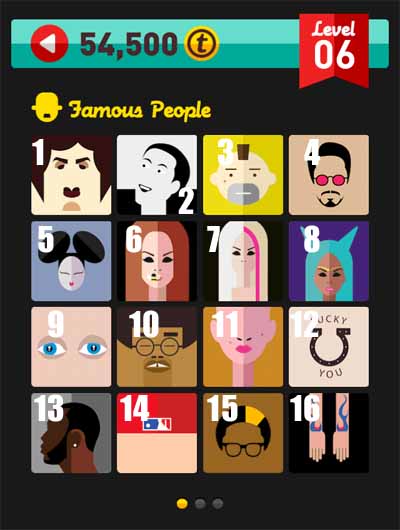 icon pop quiz answers famous people level 6