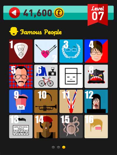 icon pop quiz answers famous people level 7