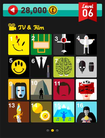 Icon Pop Quiz Answers TV & Film Level 6 Pt 2
