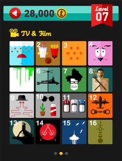 Icon Pop Quiz Answers TV & Film Level 7 Pt 2