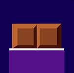 A type of choclate bar with purple wrapping on it  The answer is: Cadbury