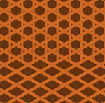 Checkered brown design   The answer is: Vans